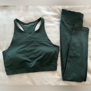Outdoor Voices OV techsweat crop top sports bra and Freeform leggings, bundle